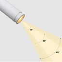 Recessed LED spotlight "ALAI" - Zoom - 200mm - 2800K - LED COB - Cree chip - 7W