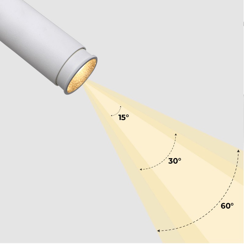 Recessed LED spotlight "ALAI" - Zoom - 200mm - 2800K - LED COB - Cree chip - 7W