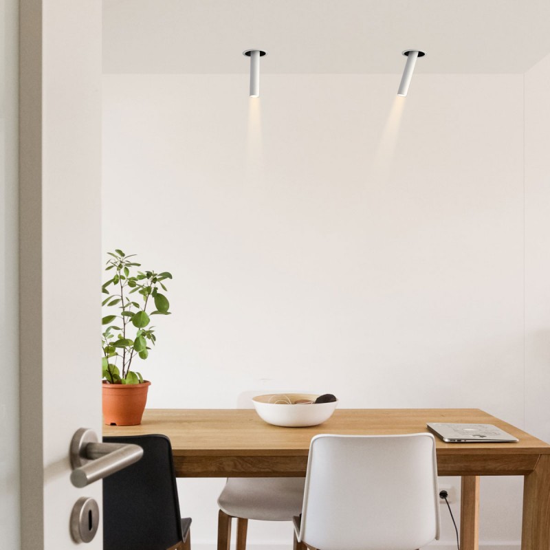 Recessed LED spotlight "ALAI" - Zoom - 200mm - 2800K - LED COB - Cree chip - 7W