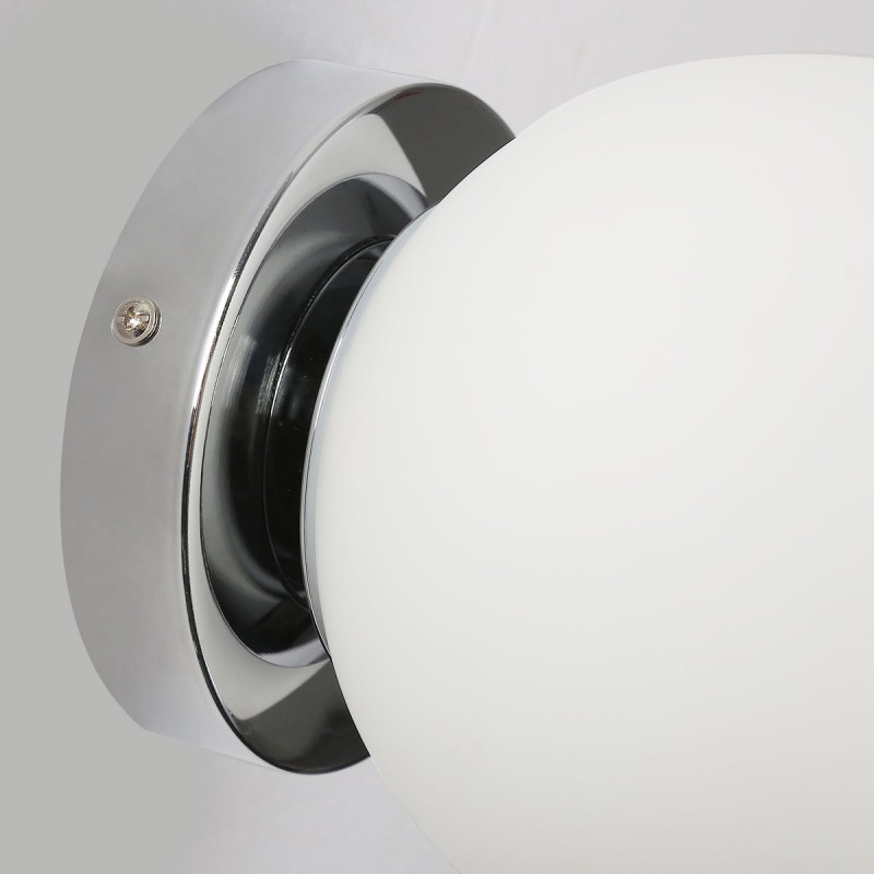 Glass ball wall lamp "AVA" - E27 - IP44