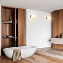 Glass ball wall lamp "AVA" - E27 - IP44