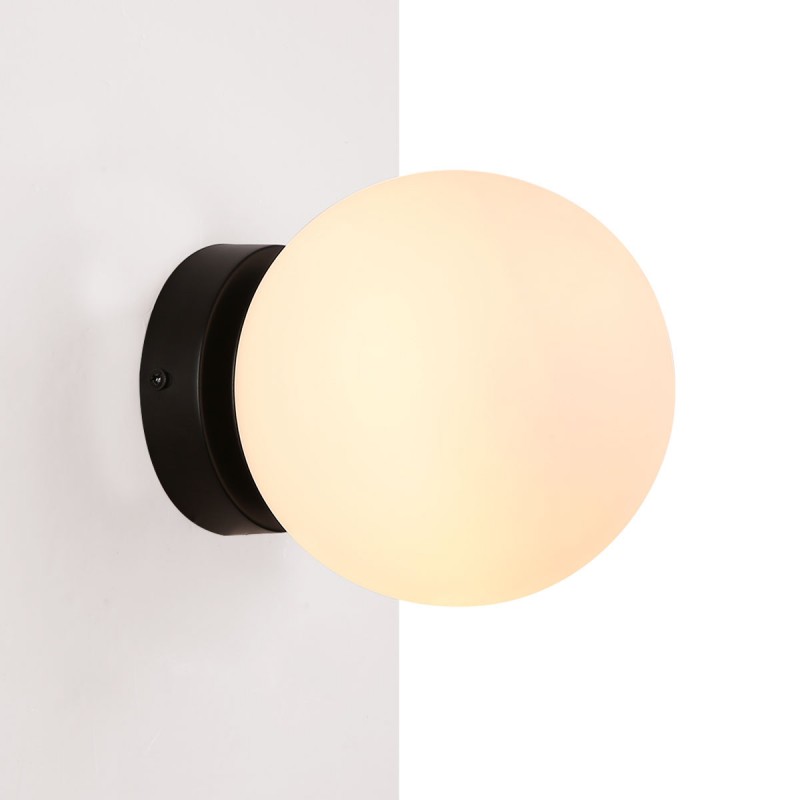 Glass ball wall lamp "AVA" - E27 - IP44