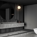Glass ball wall lamp "AVA" - E27 - IP44