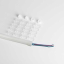Flexible LED neon RGB 24V DC- 12X12mm - 10 meters - Complete kit - 11W/m - IP67 - Vertical curvature