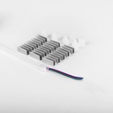 Flexible LED neon RGB 24V DC - 13X6mm - 5 meters - Complete kit - 11W/m - IP67 - Lateral curvature
