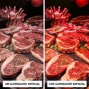 LED spotlight for three-phase rail special for butchers - Integrated driver Philips Xitanium- LED COB - 40W
