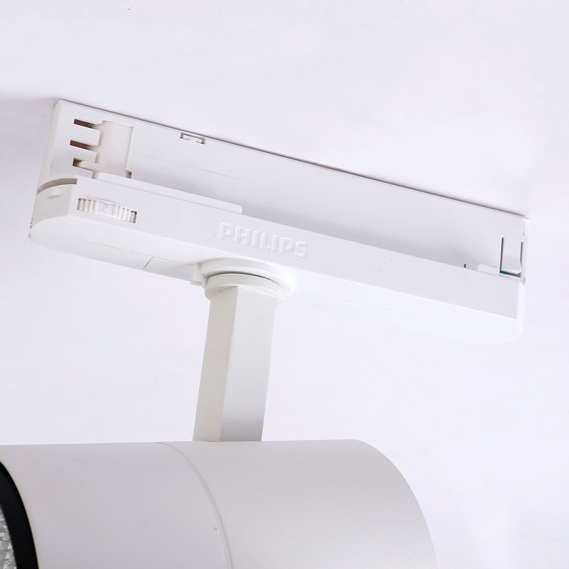 LED spotlight for three-phase rail special for butchers - Integrated driver Philips Xitanium- LED COB - 40W