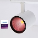 LED spotlight for three-phase rail special for butchers - Integrated driver Philips Xitanium- LED COB - 40W