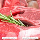 LED spotlight for three-phase rail special for butchers - Integrated driver Philips Xitanium- LED COB - 40W