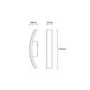 ARLET" aluminum LED exterior wall light - IP54 - 7,5W - 110º.