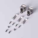 Aluminum tilting profile for flexible LED wash light - 1 meter