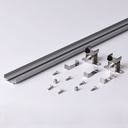 Aluminum tilting profile for flexible LED wash light - 1 meter