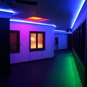 Aluminum tilting profile for flexible LED wash light - 1 meter