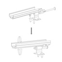 Aluminum tilting profile for flexible LED wash light - 1 meter