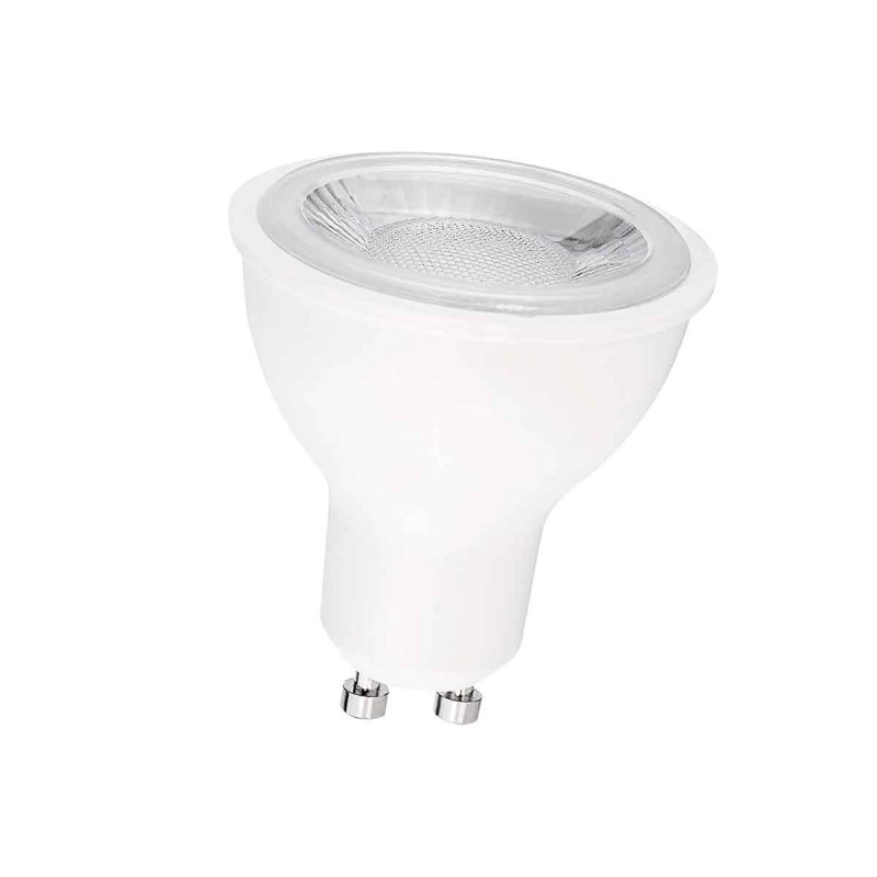 GU10 LED Bulb - SMD2835 - 7W - Ø50mm - Optics at 45º.