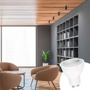 GU10 LED Bulb - SMD2835 - 7W - Ø50mm - Optics at 45º.