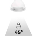 GU10 LED Bulb - SMD2835 - 7W - Ø50mm - Optics at 45º.