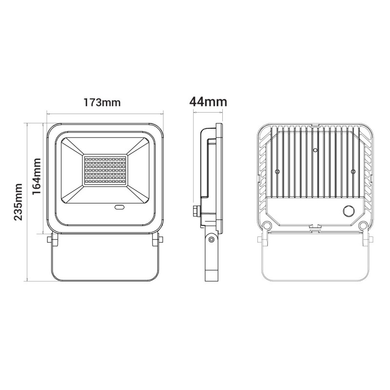 RGBW outdoor LED floodlight with remote control - IP65 - 120º- 50W
