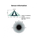 2 in 1 PIR motion sensor (surface/embeddable) - 360º - IP20