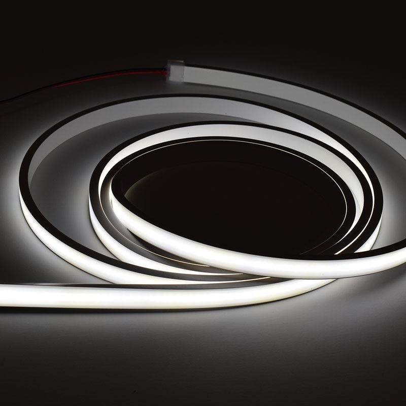 Flexible LED neon 24V DC - 5x11mm - 5 meters - Complete kit - 11W/m - 320ch/m - IP67 - Vertical curvature