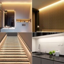 Flexible LED neon 24V DC - 5x11mm - 5 meters - Complete kit - 11W/m - 320ch/m - IP67 - Vertical curvature