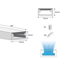 Flexible LED neon 24V DC - 5x11mm - 5 meters - Complete kit - 11W/m - 320ch/m - IP67 - Vertical curvature