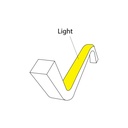Flexible LED neon 24V DC - 5x11mm - 5 meters - Complete kit - 11W/m - 320ch/m - IP67 - Vertical curvature