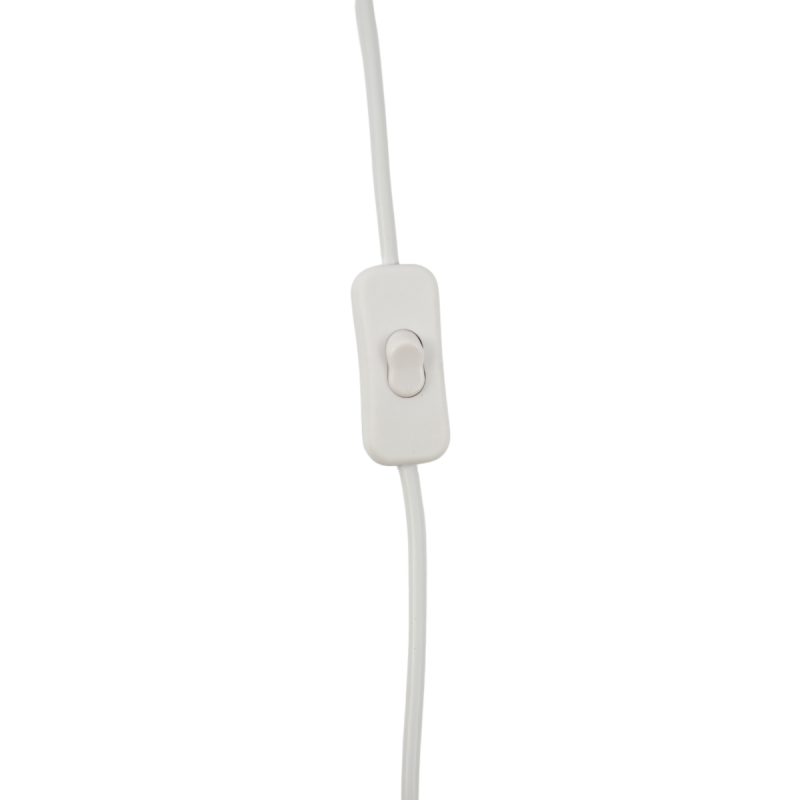 E27 socket with PVC cable, switch and plug