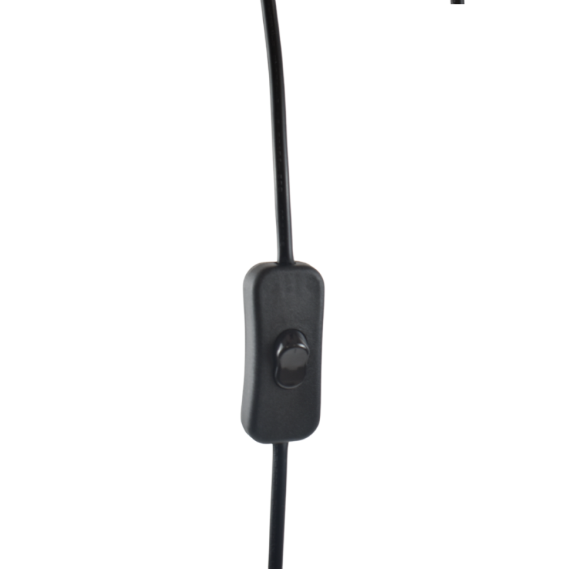 E27 socket with PVC cable, switch and plug