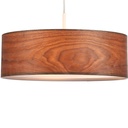 Pendant lamp with wood effect lampshade "MATAGALLS" - 3xE27