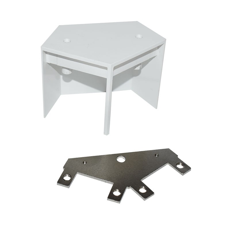 60º vertex connector for linear LED suspension - Ref. B9010/B9020/B9030