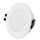 Circular waterproof downlight ring for GU10 / MR16 bulb - Opal diffuser - Cut Ø 75-80 mm - IP54