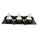 Tilting downlight ring for three GU10/MR16 bulbs - Cutout 75 x 235 mm