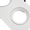Tilting downlight ring for three GU10/MR16 bulbs - Cutout 75 x 235 mm