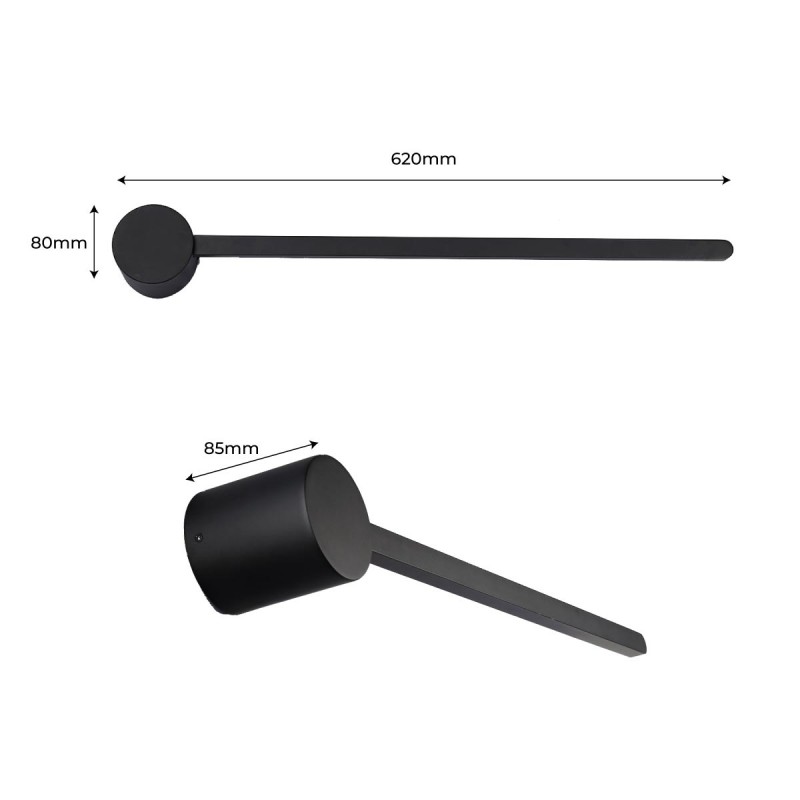 Minimalist linear wall light "KENDA" - 10W - Warm white