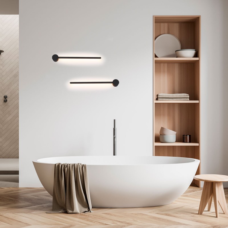 Minimalist linear wall light "KENDA" - 10W - Warm white