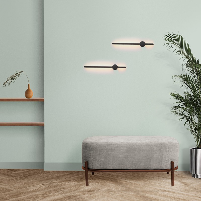 MARKEL" Minimalist linear wall light 10W - Warm White