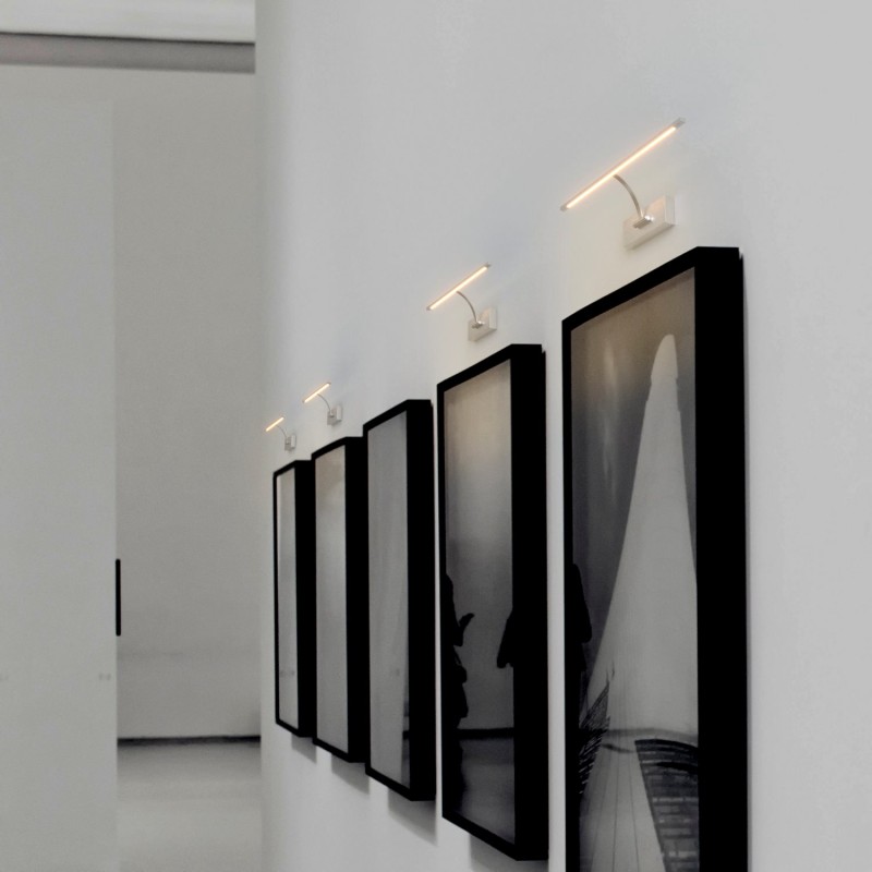 LED wall light for pictures with rechargeable battery - Dimmable - 4W - 34cm
