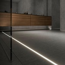 Aluminum profile for floor mounting - LED Strip up to 15 mm - 2 meters