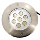 LED ground recessed beacon 7W -Warm white - Ø15cm- IP67 - 220v