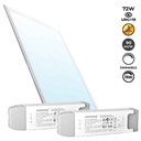 Recessed LED Panel 120X60cm - TRIAC Dimmable - 72W - UGR19