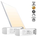 Recessed LED Panel 120X60cm - TRIAC Dimmable - 72W - UGR19
