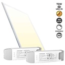 Recessed LED Panel 120X60cm - TRIAC Dimmable - 72W - UGR19