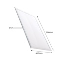 Recessed LED Panel - 120X60cm - DALI dimmable - 72W - UGR19