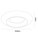 FAX" Ceiling LED Ceiling Light - CCT 3000K - 4000K - 21W