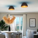 LED ceiling lamp "Gina" - Wood effect - CCT 3000K - 4000K - 40W