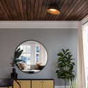 Mulen" LED pendant ceiling lamp - Wood effect - CCT 3000K - 4000K - 40W