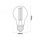 Dimmable LED filament bulb E27 8W A60
