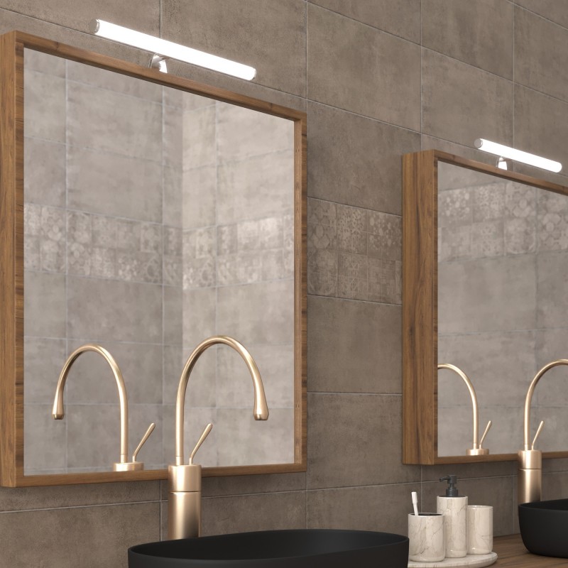 Bathroom mirror wall light LED tubular - 30cm - 5W | 3 ways of fixing