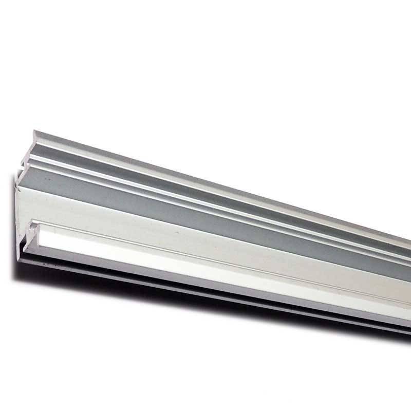 Aluminum profile for waterproof recessed LED strip 27x11mm (2metros)